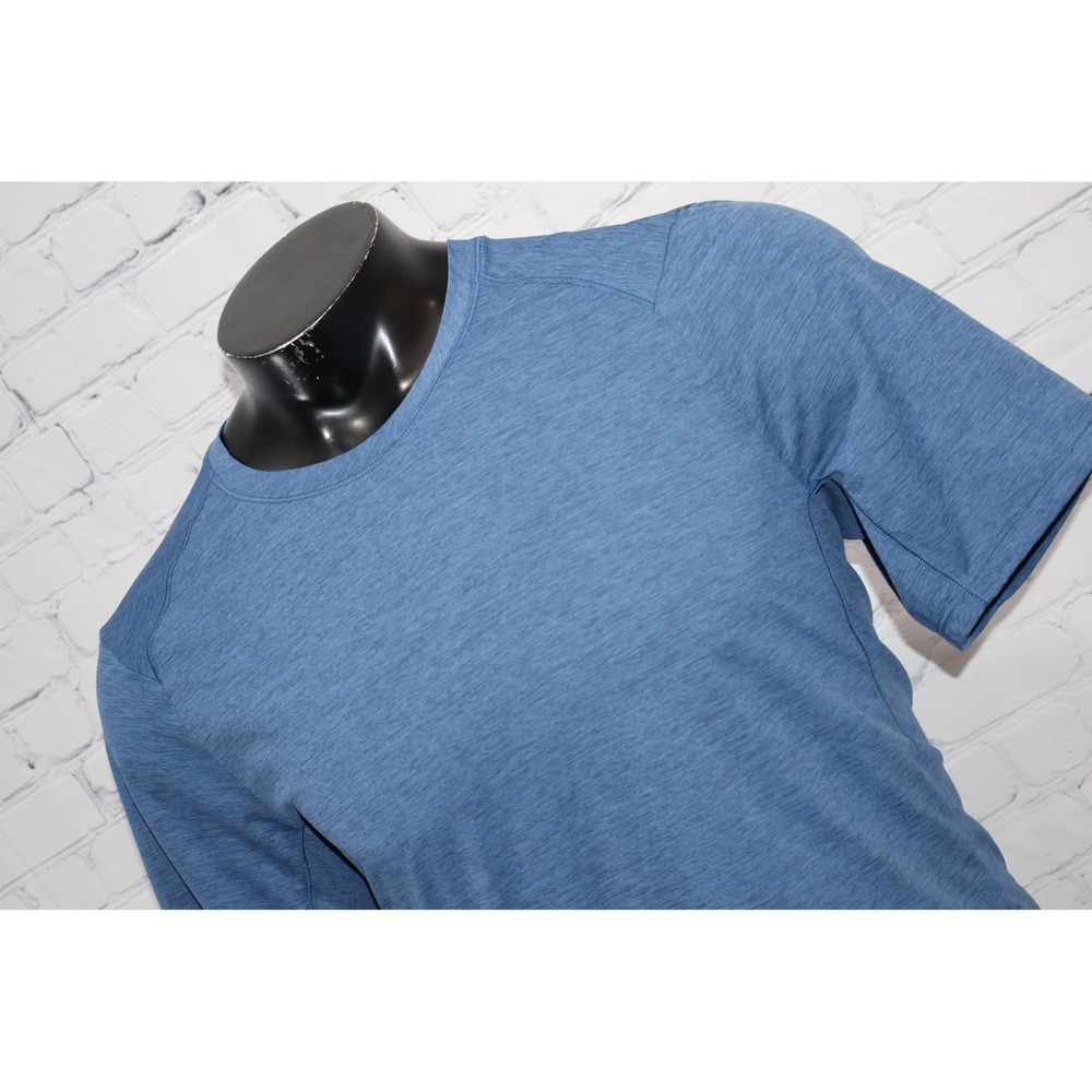 REI Co-op Running Shirt Mens Large Blue Short Sleeve Activewear Hiking Gym